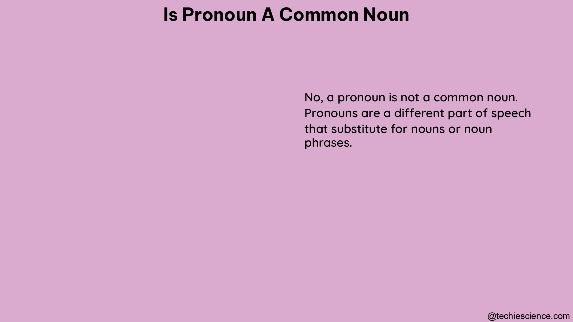 is pronoun a common noun