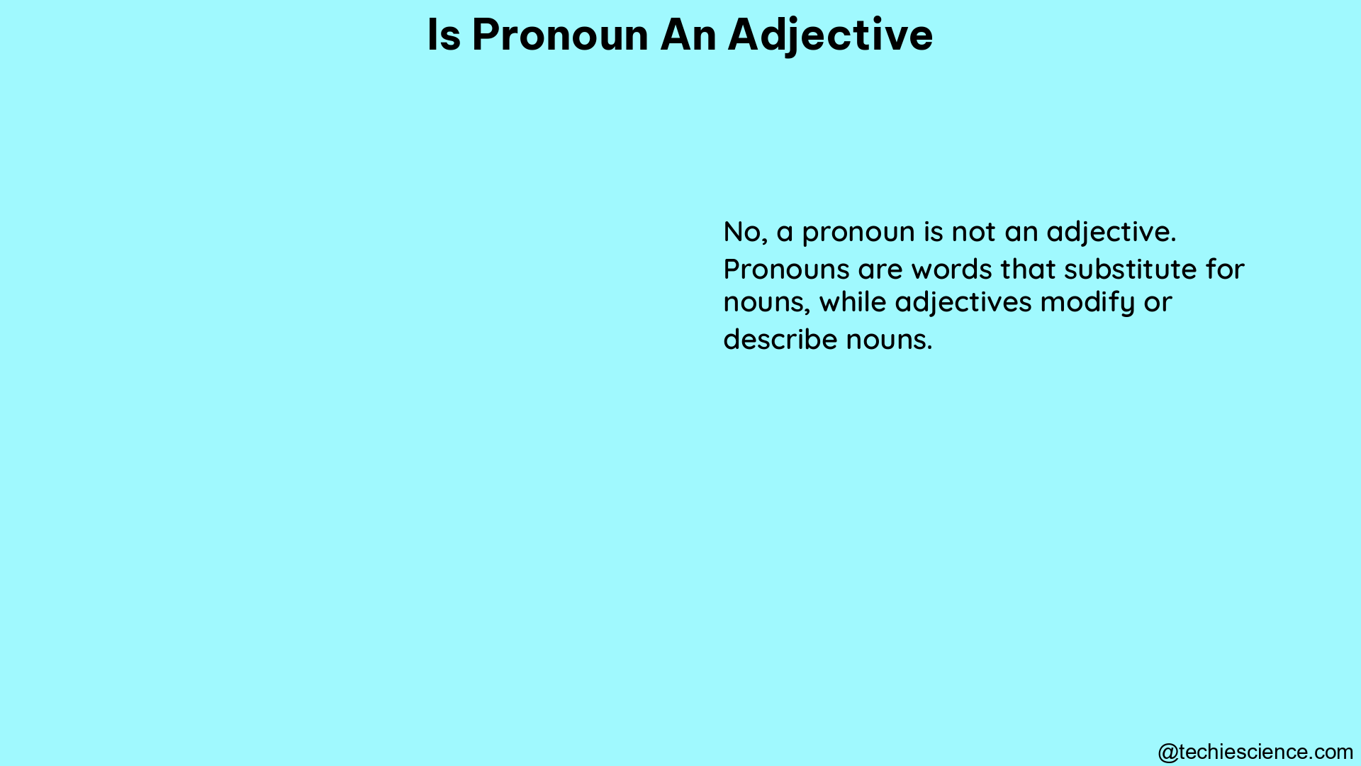 is pronoun an adjective