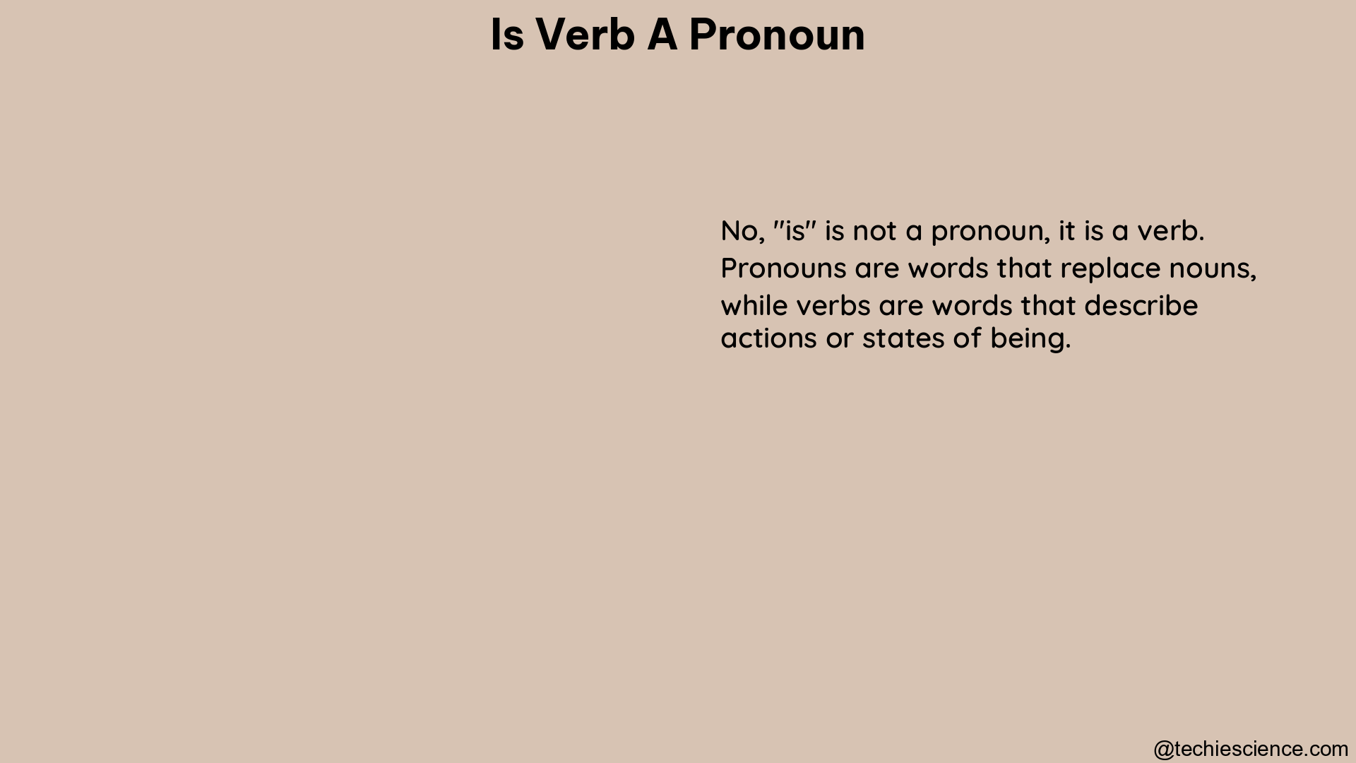 is verb a pronoun