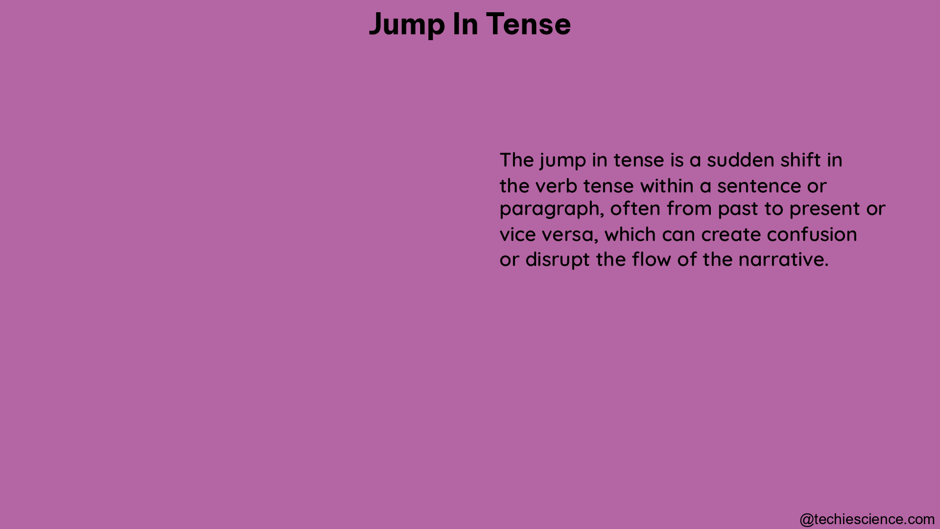 jump in tense