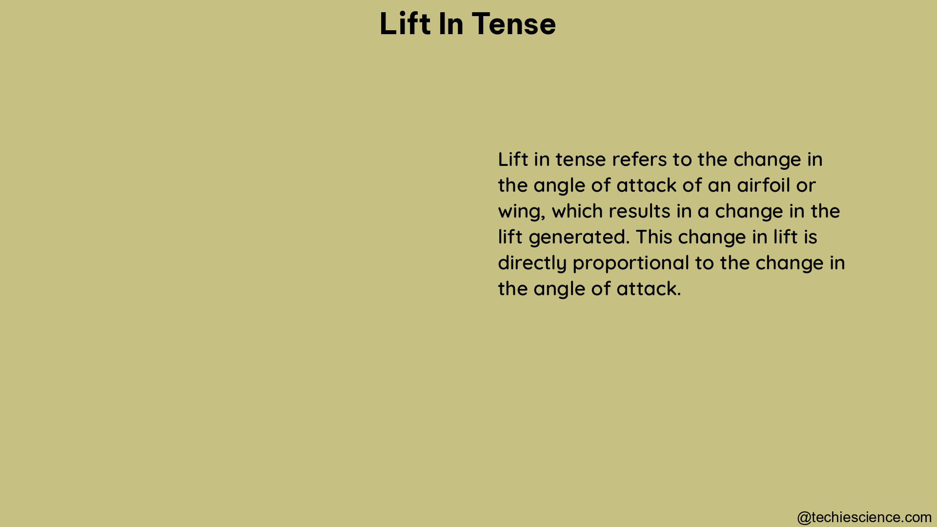 lift in tense