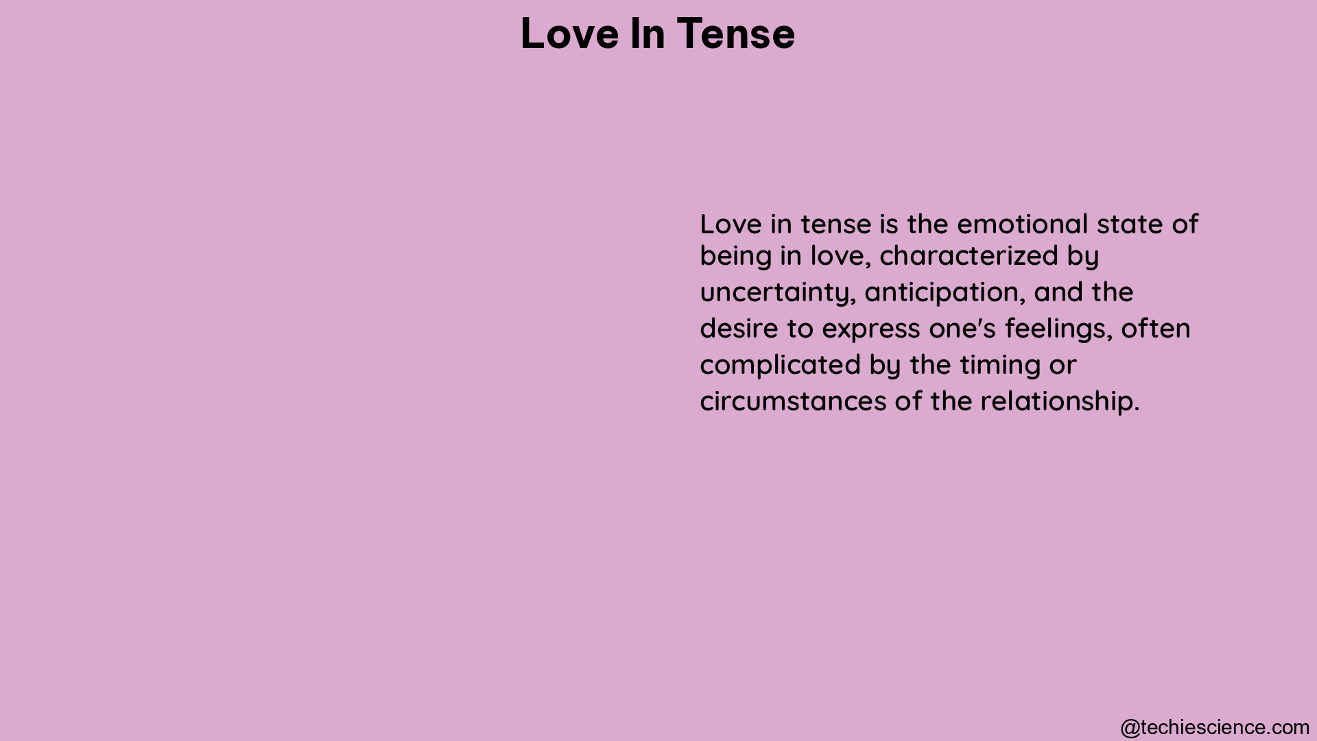 love in tense