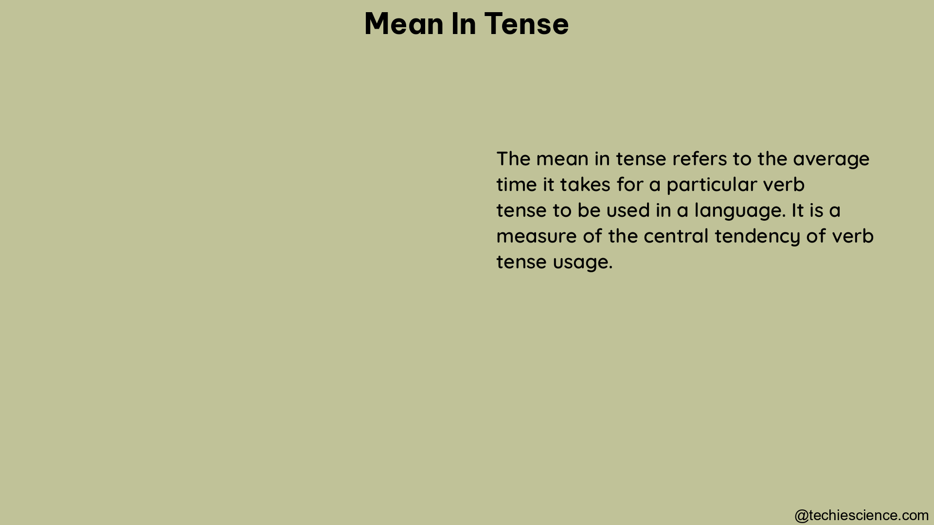 mean in tense