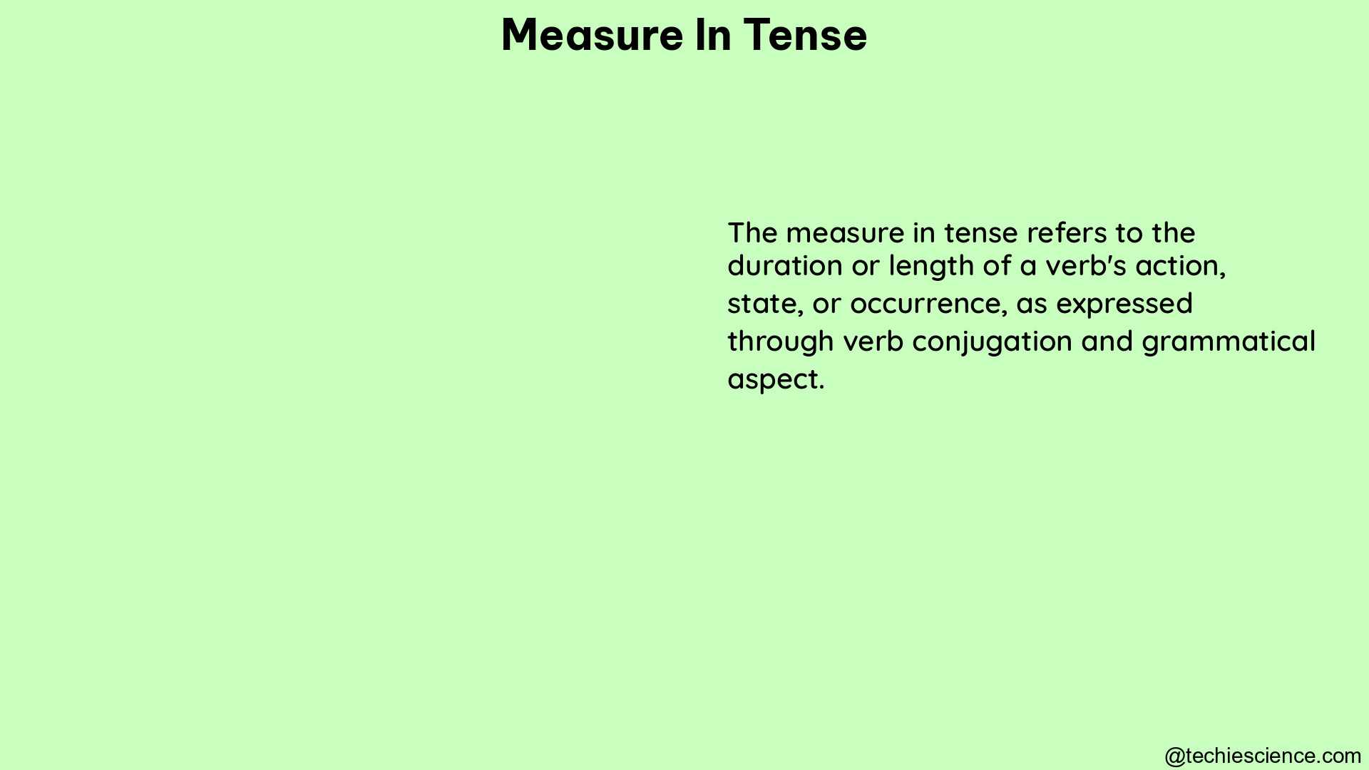 measure in tense