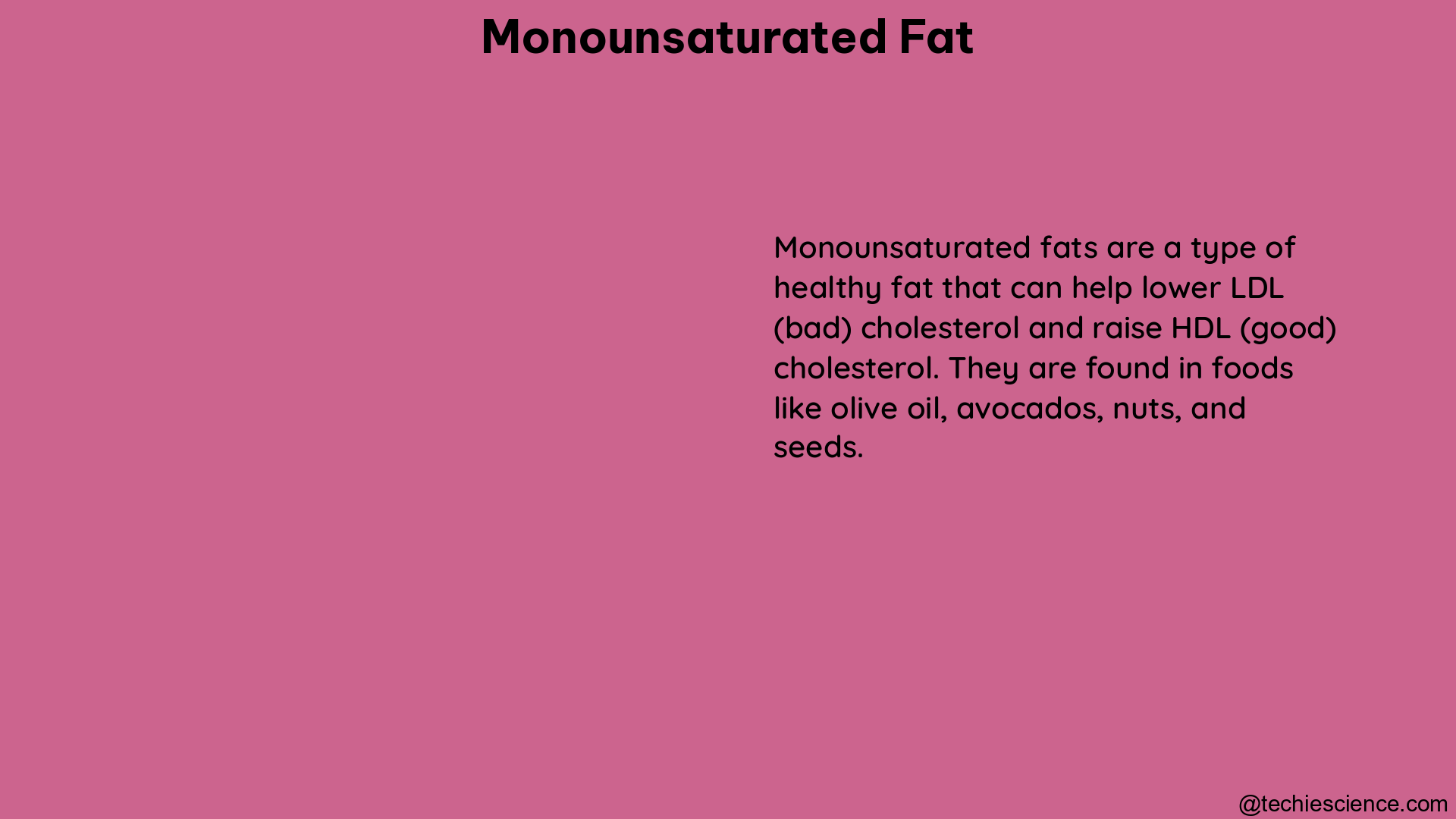 monounsaturated fat