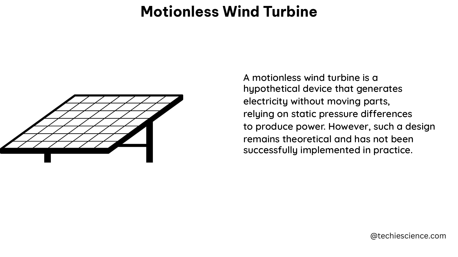 motionless wind turbine