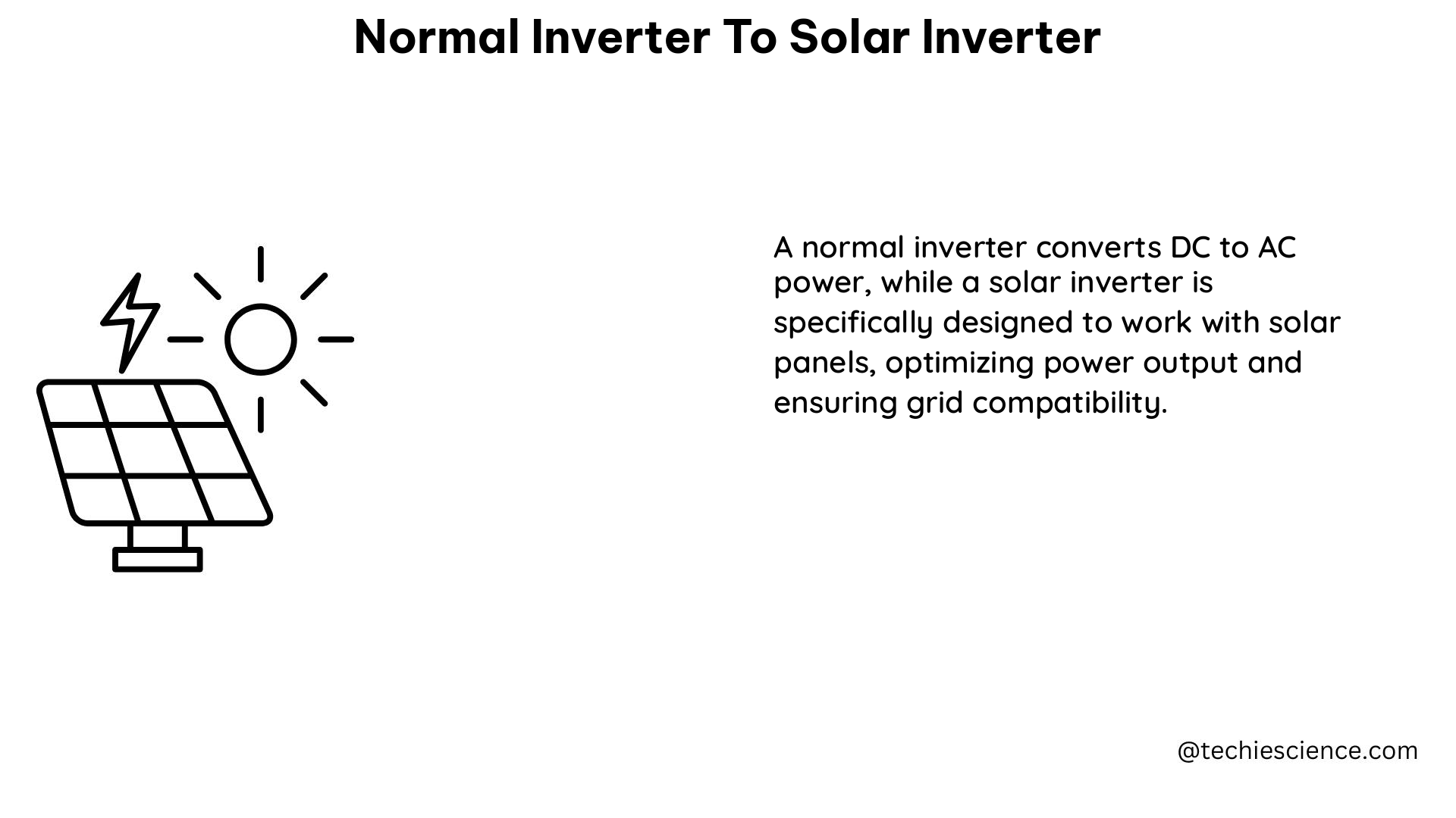 normal inverter to solar inverter