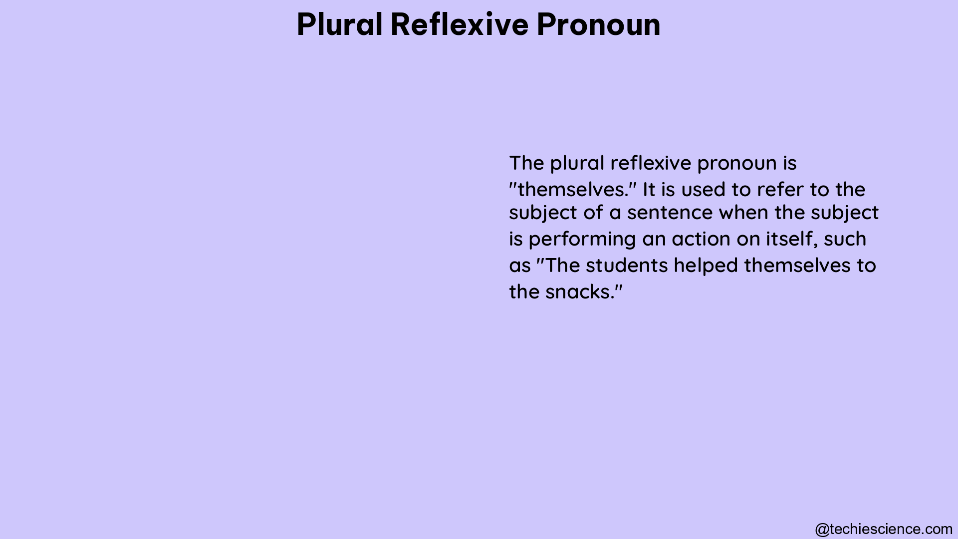 plural reflexive pronoun