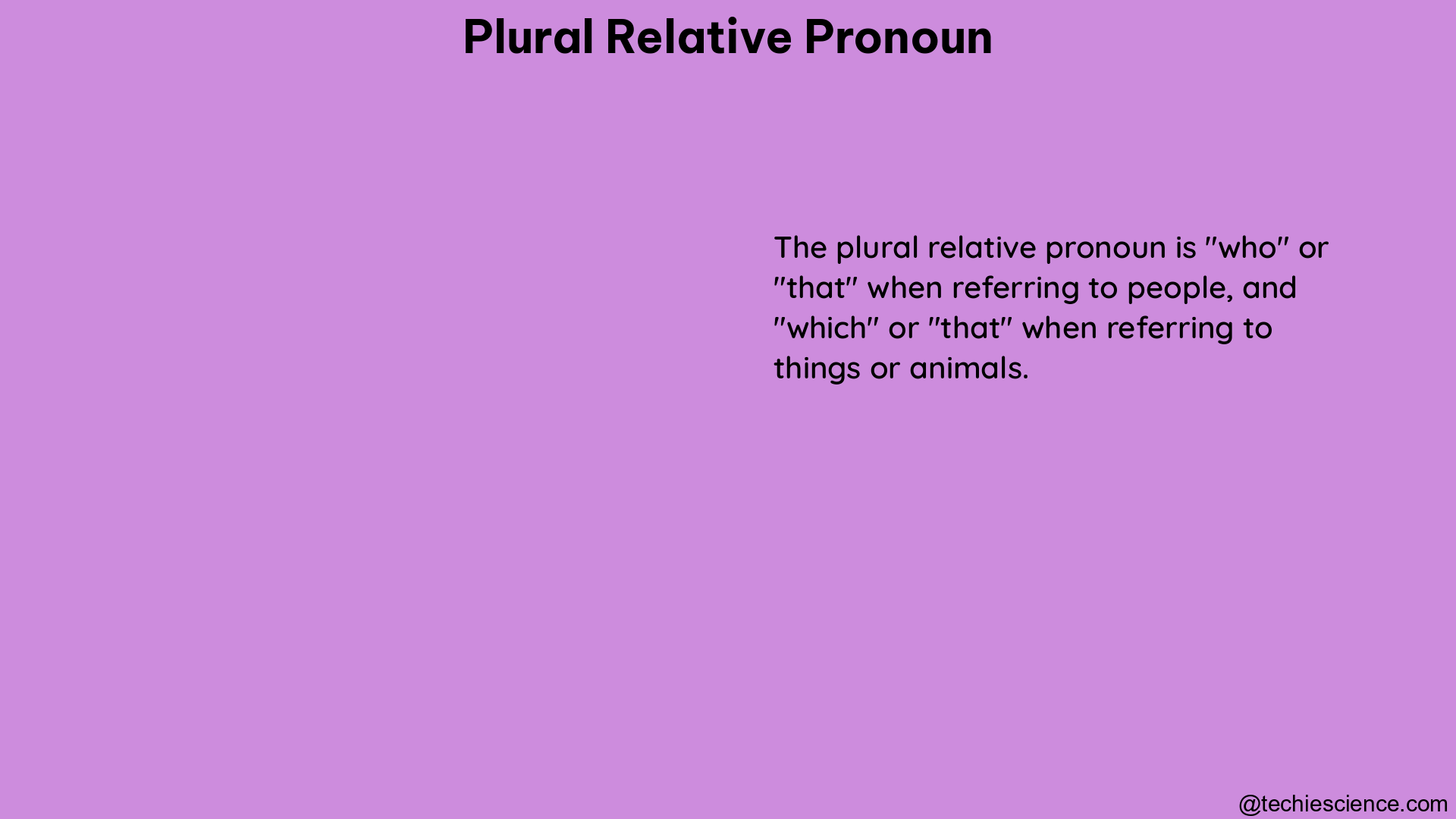 plural relative pronoun