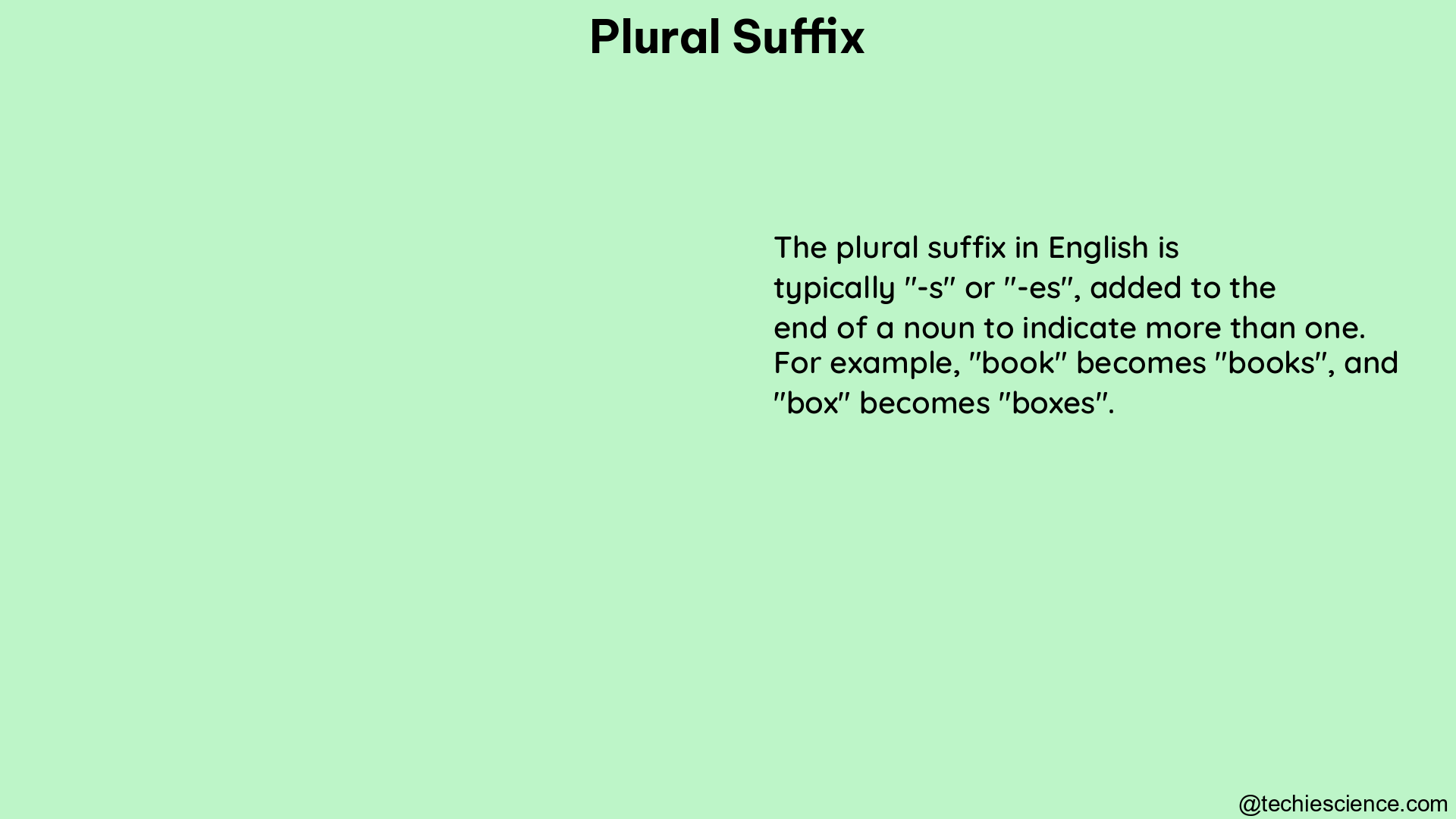 plural suffix