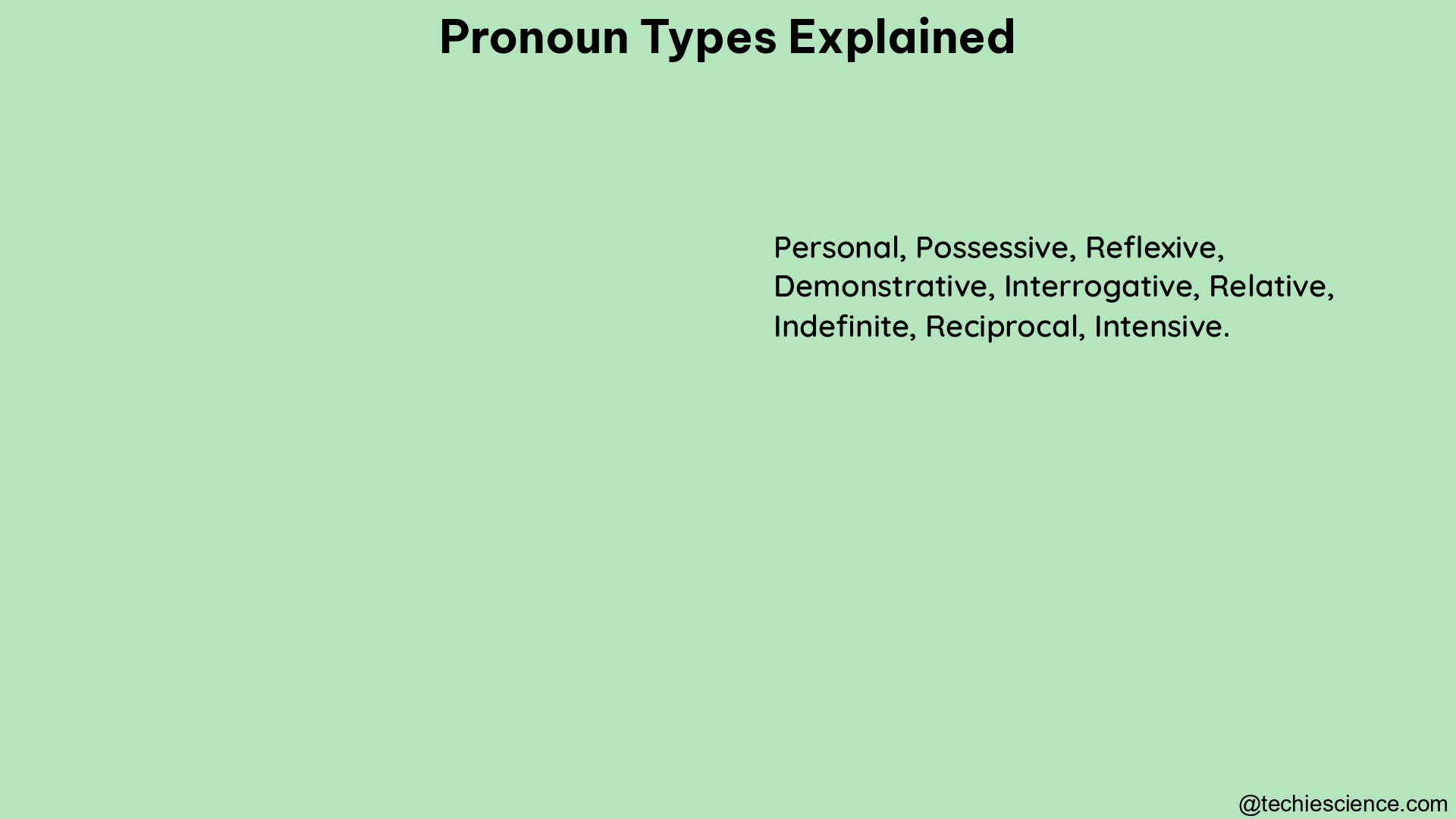 pronoun types