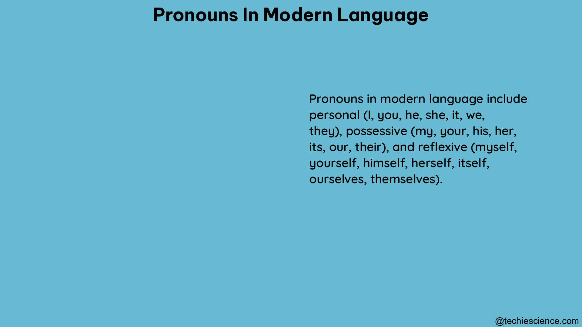 pronouns in modern language