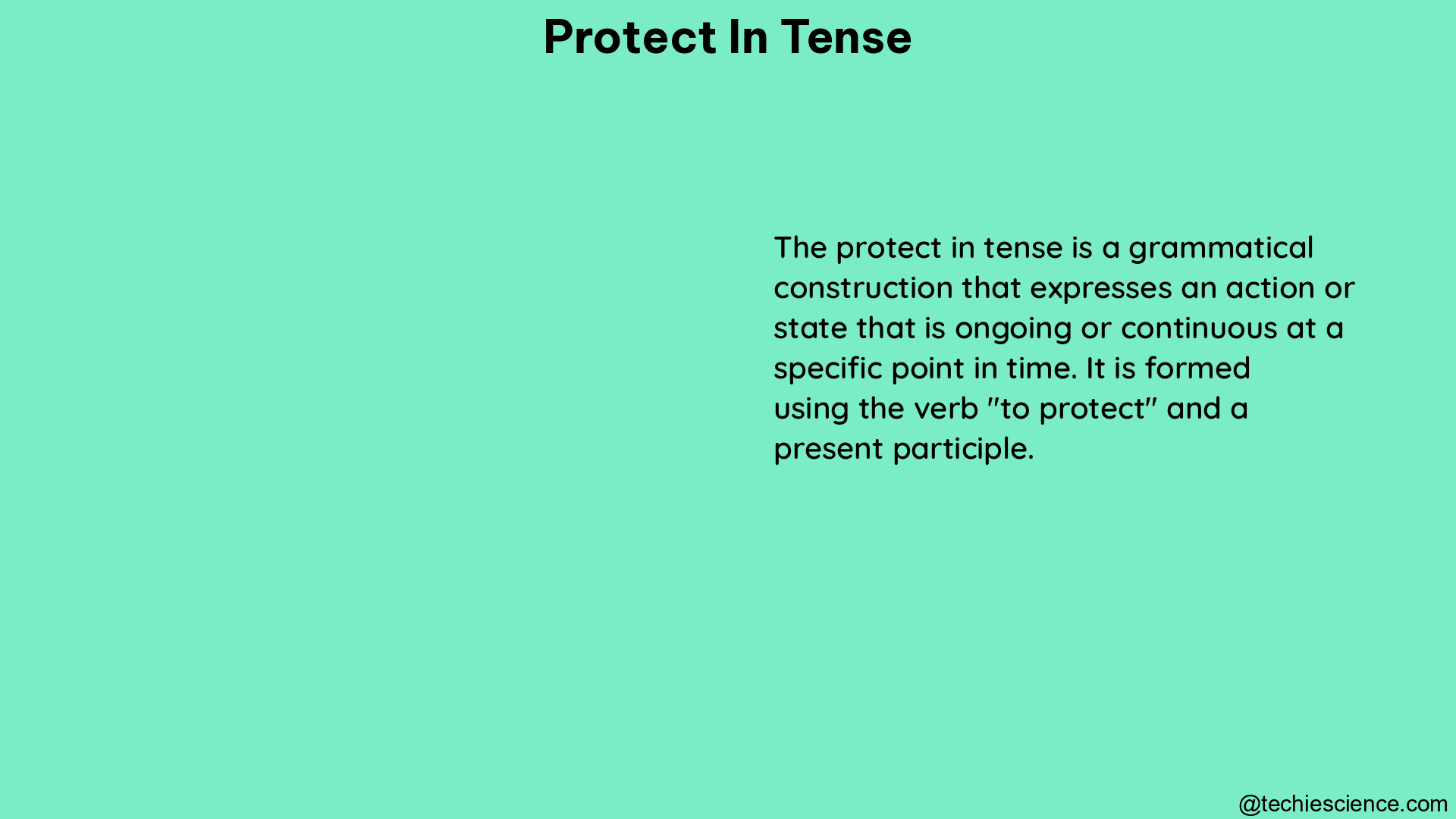 protect in tense