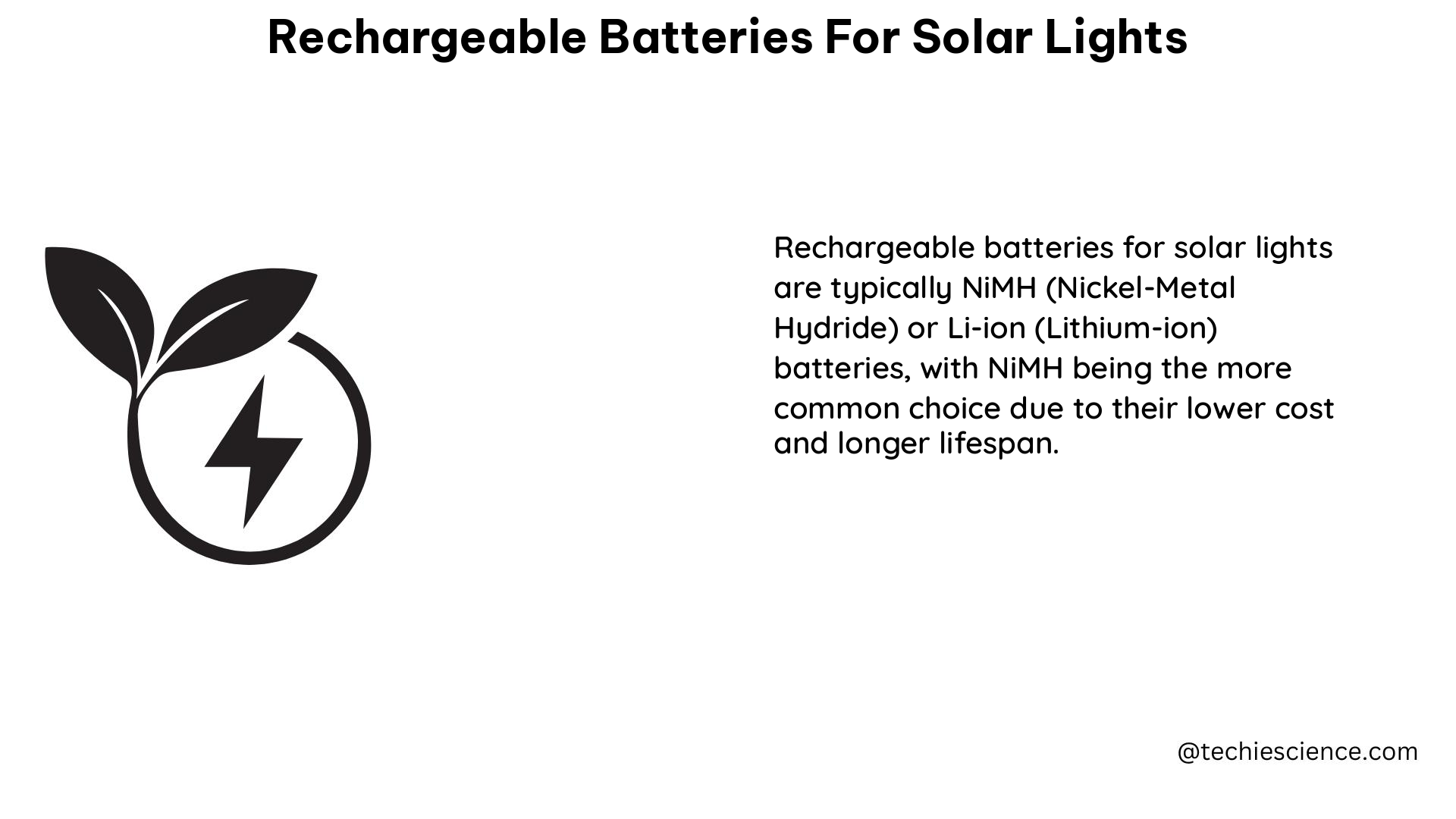 rechargeable batteries for solar lights