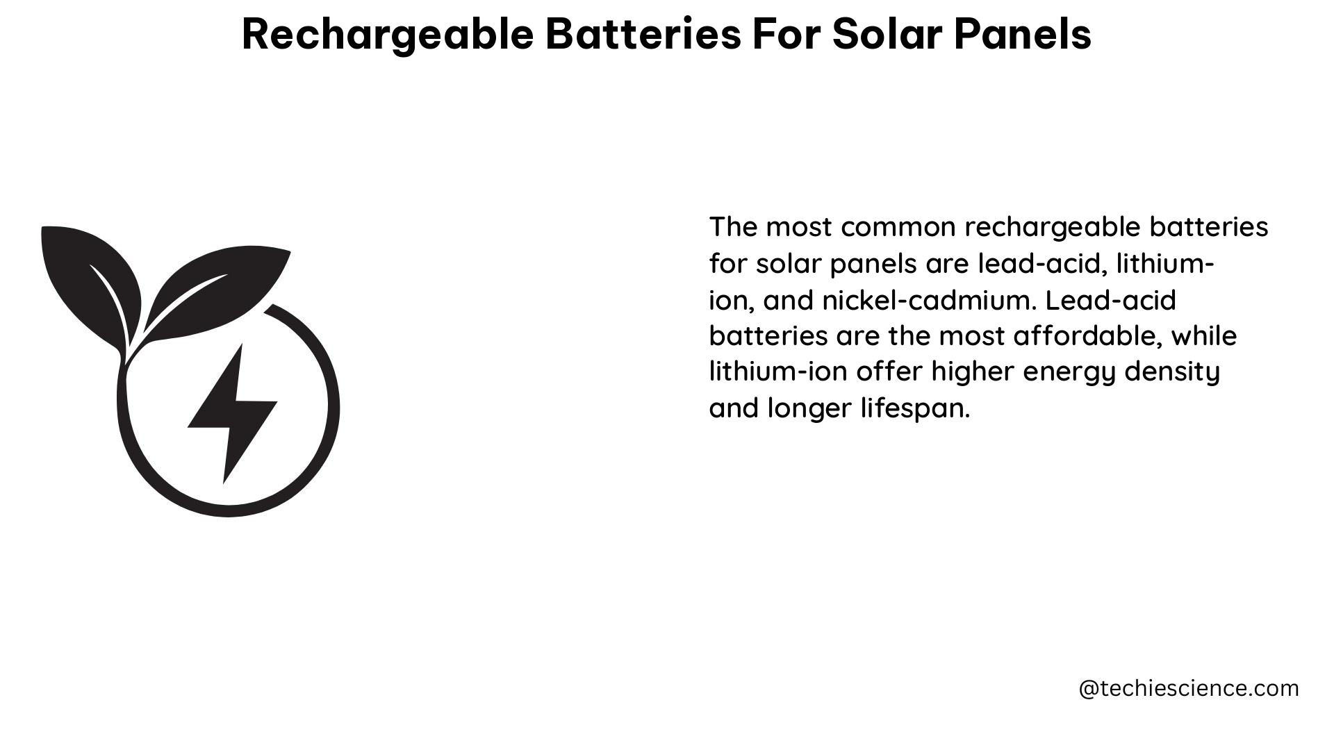 rechargeable batteries for solar panels