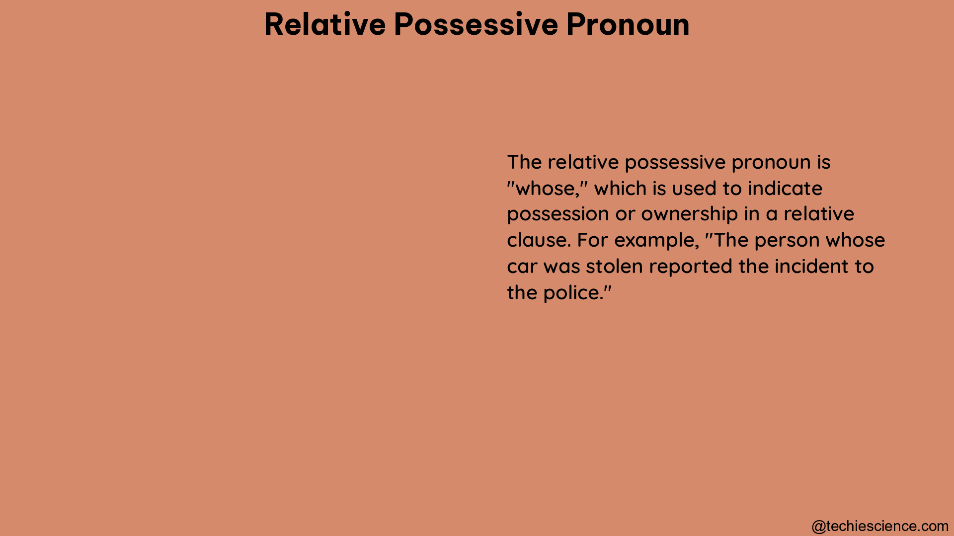 relative possessive pronoun