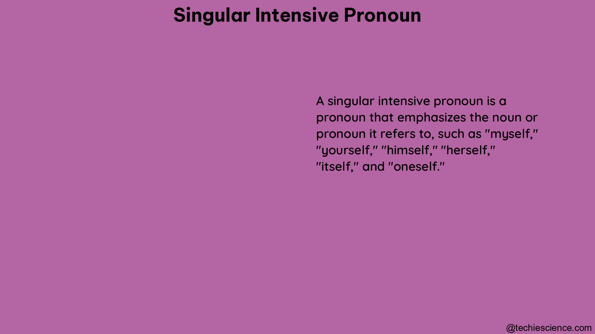 singular intensive pronoun