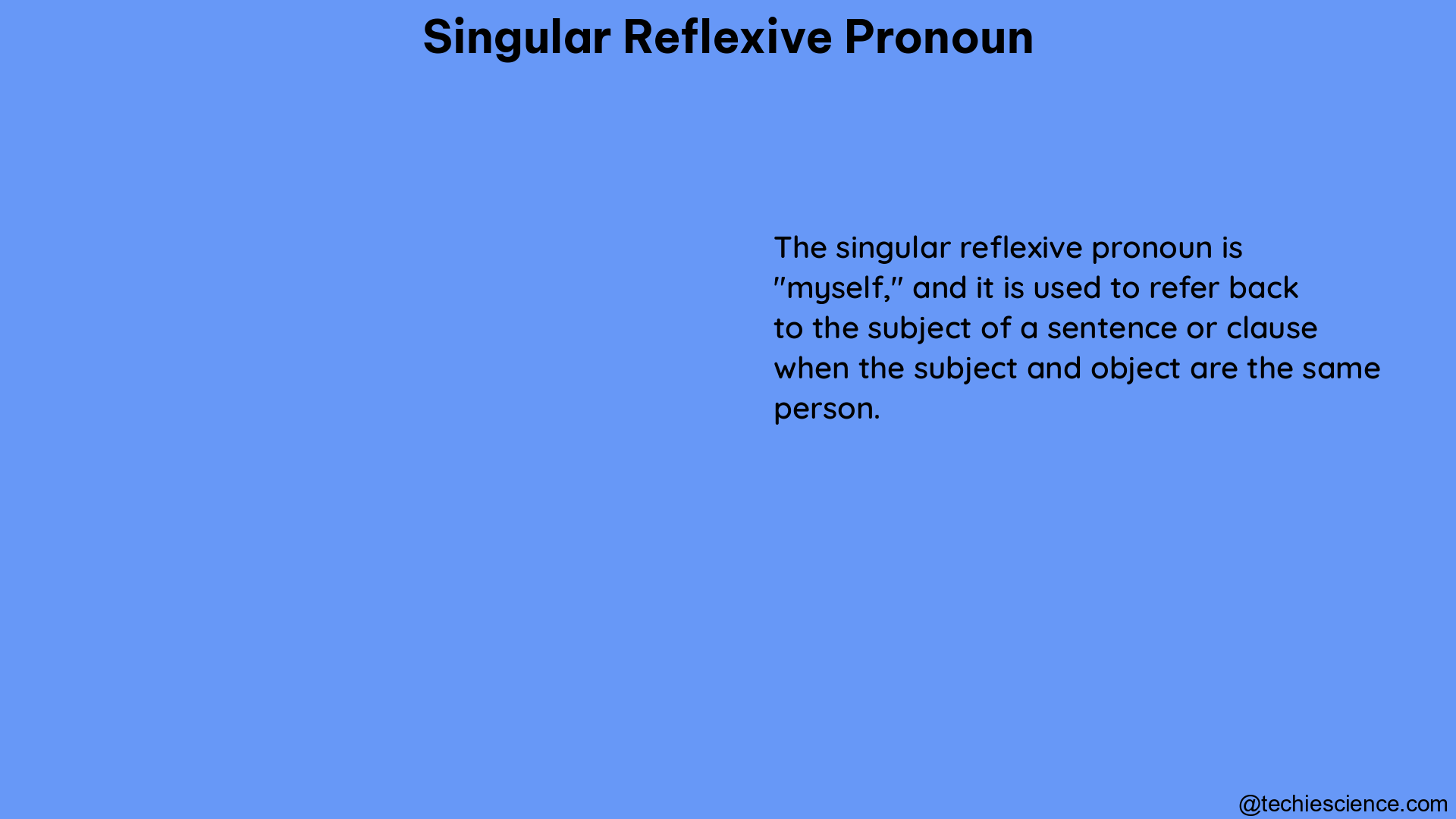 singular reflexive pronoun