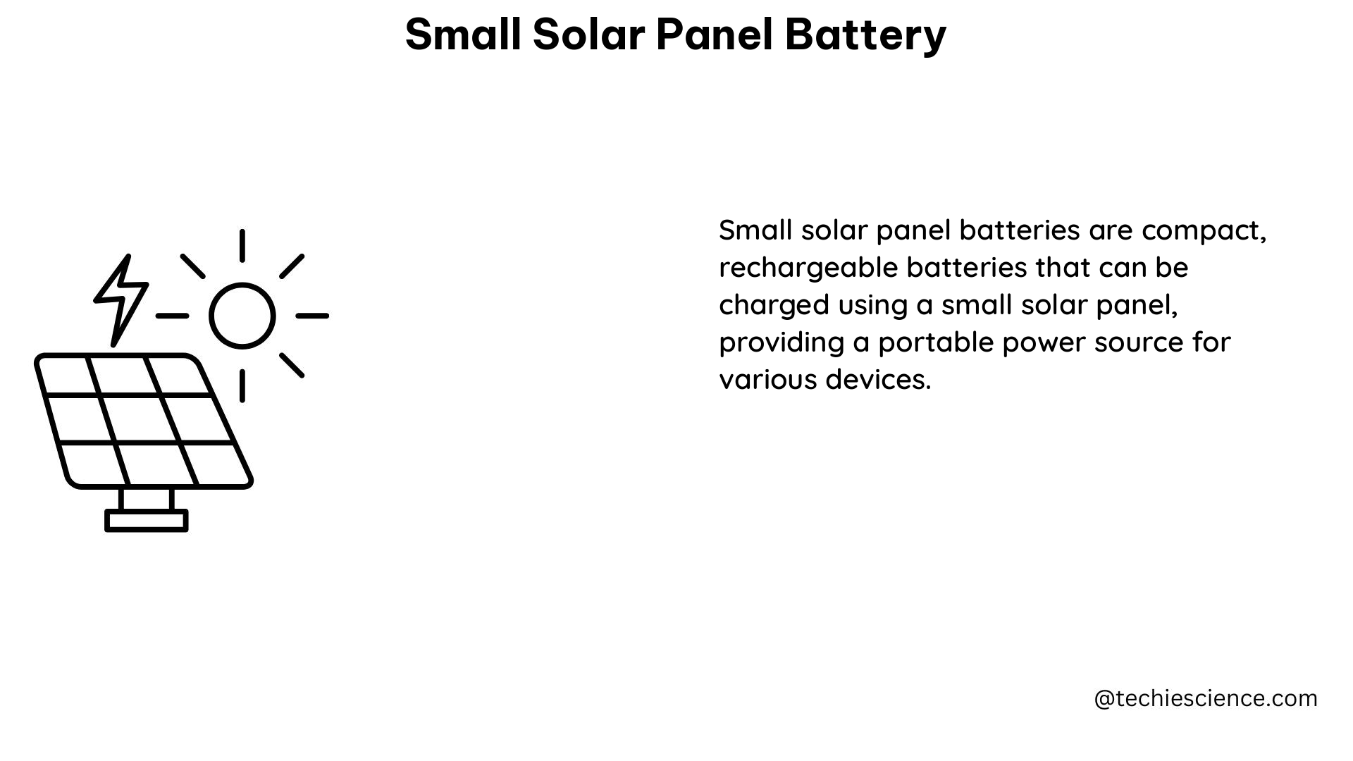 small solar panel battery