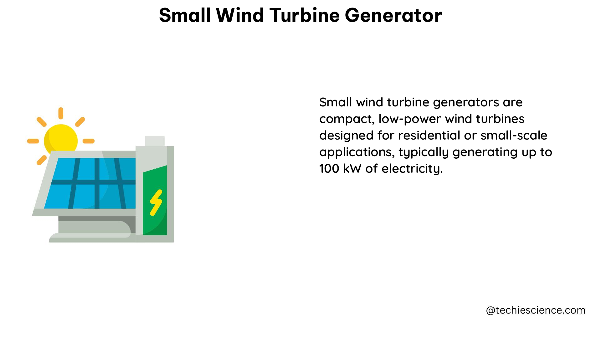 small wind turbine generator