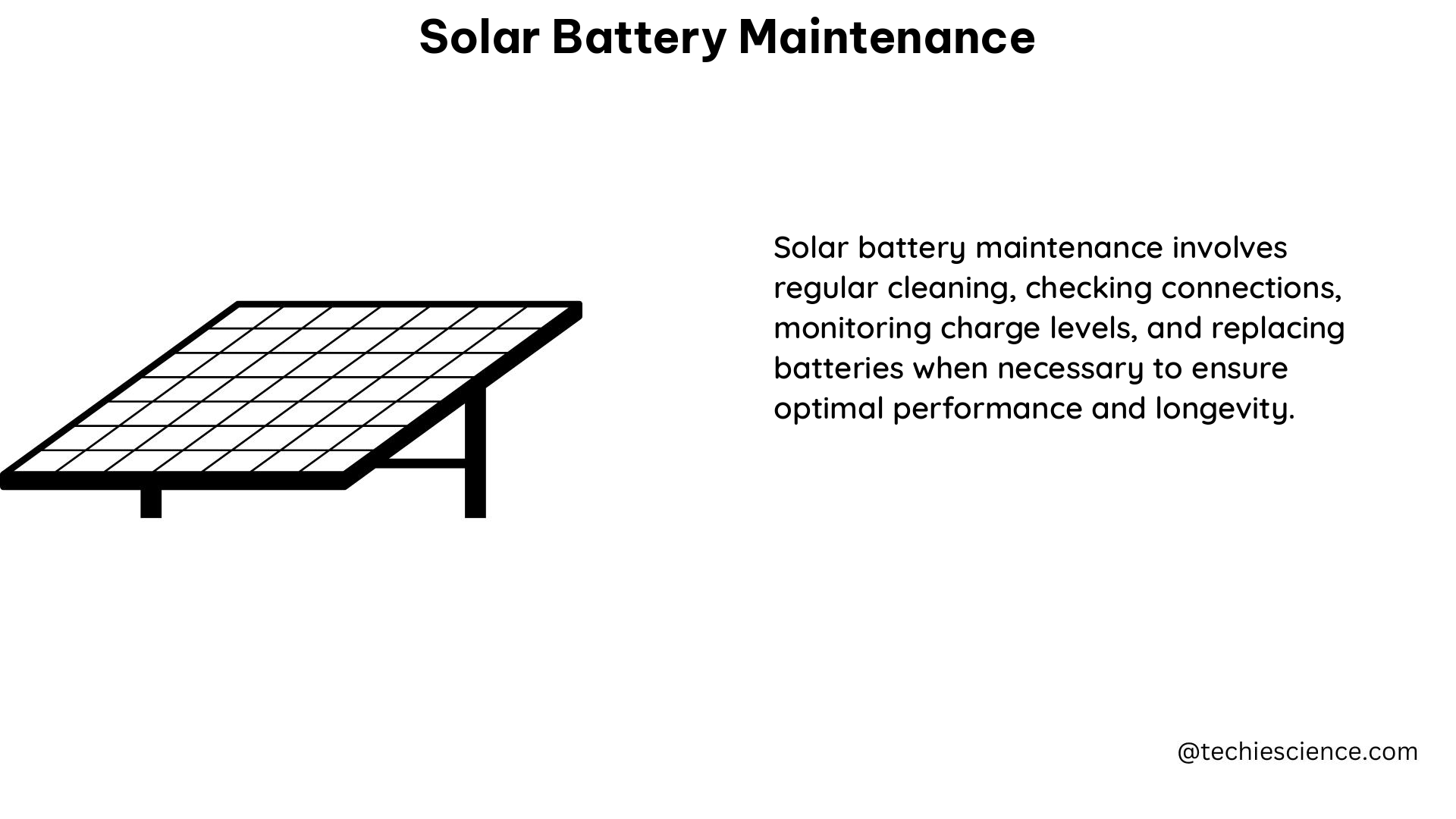 solar battery maintenance