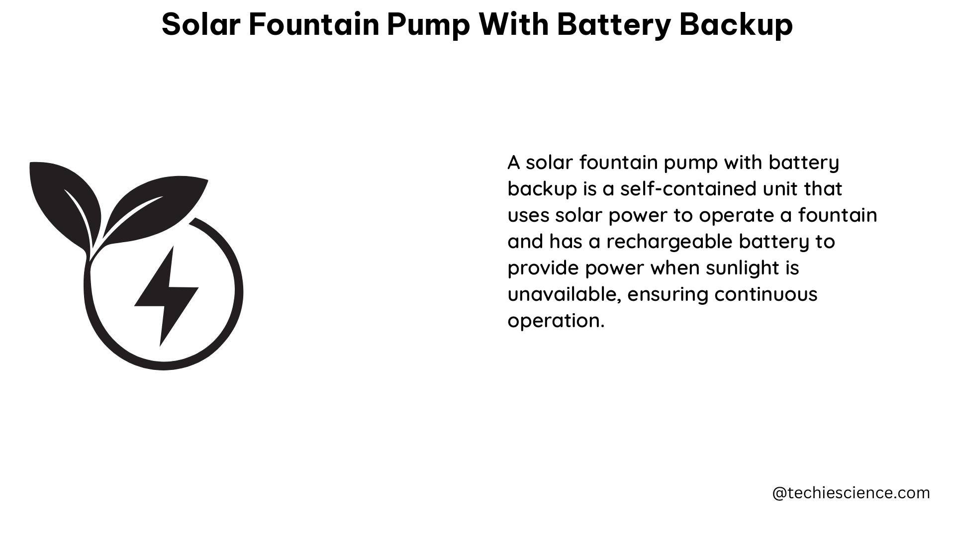 solar fountain pump with battery backup