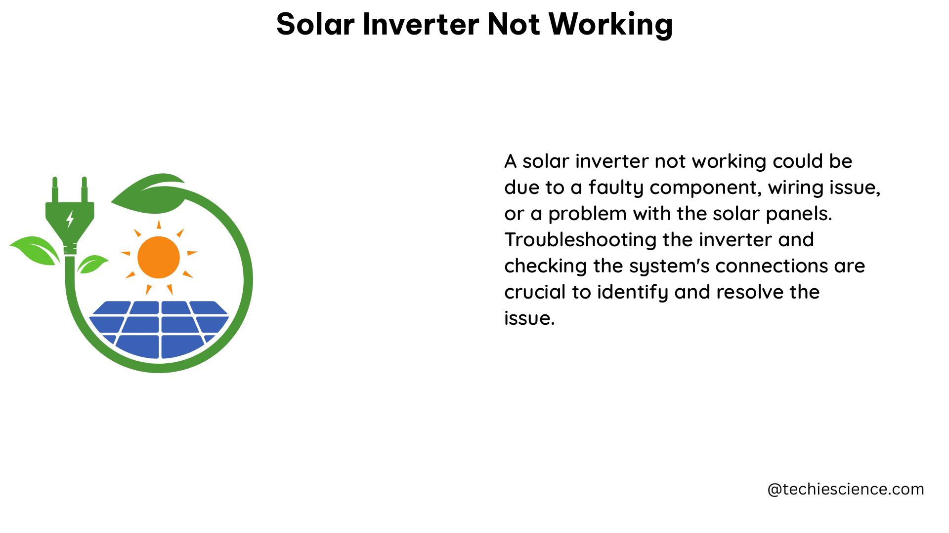 solar inverter not working