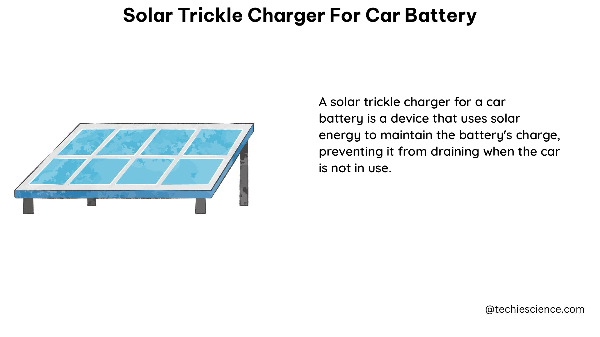 solar trickle charger for car battery