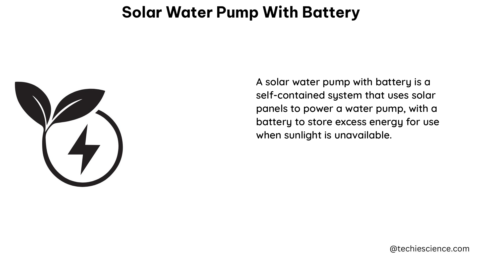 solar water pump with battery