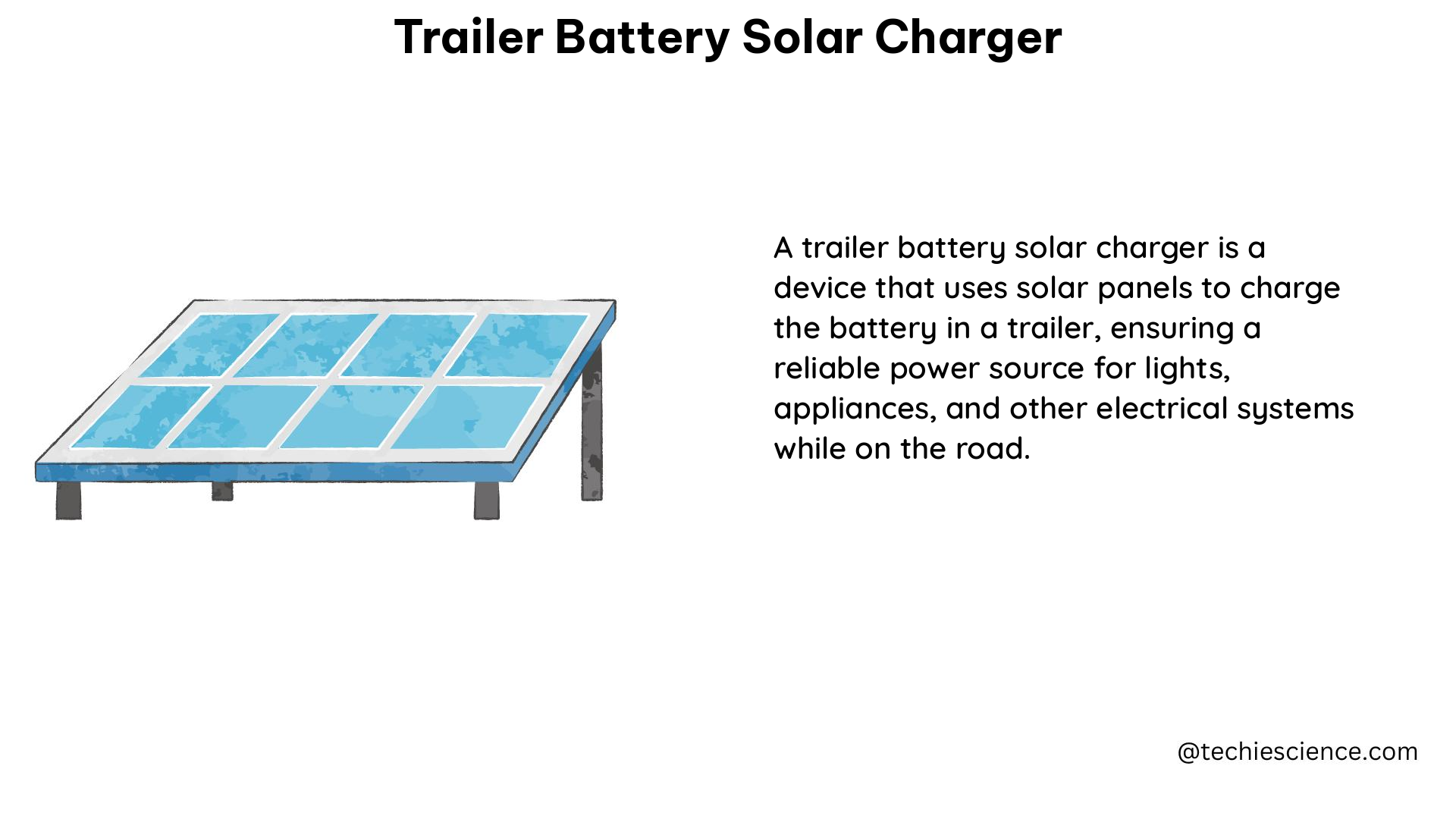 trailer battery solar charger