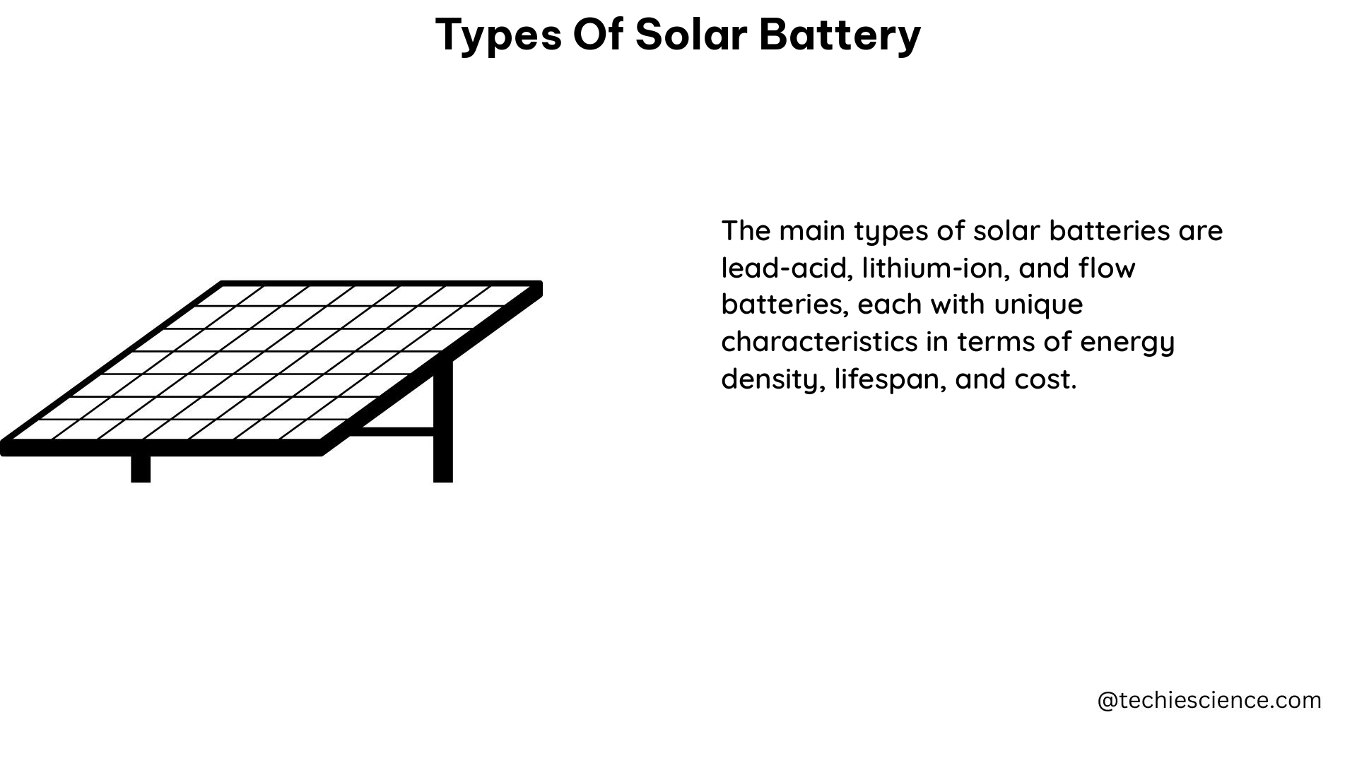 types of solar battery