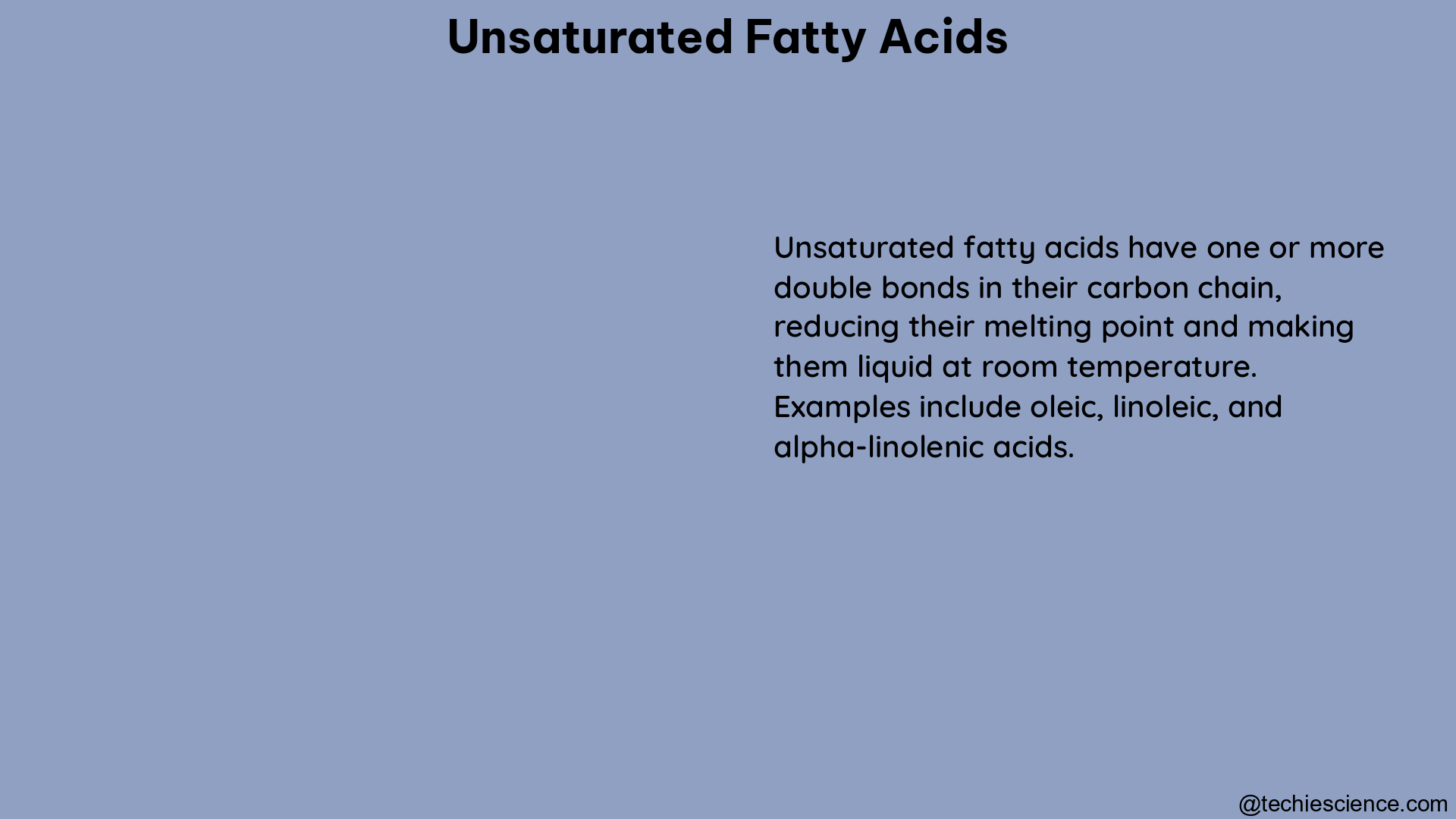 unsaturated fatty acids