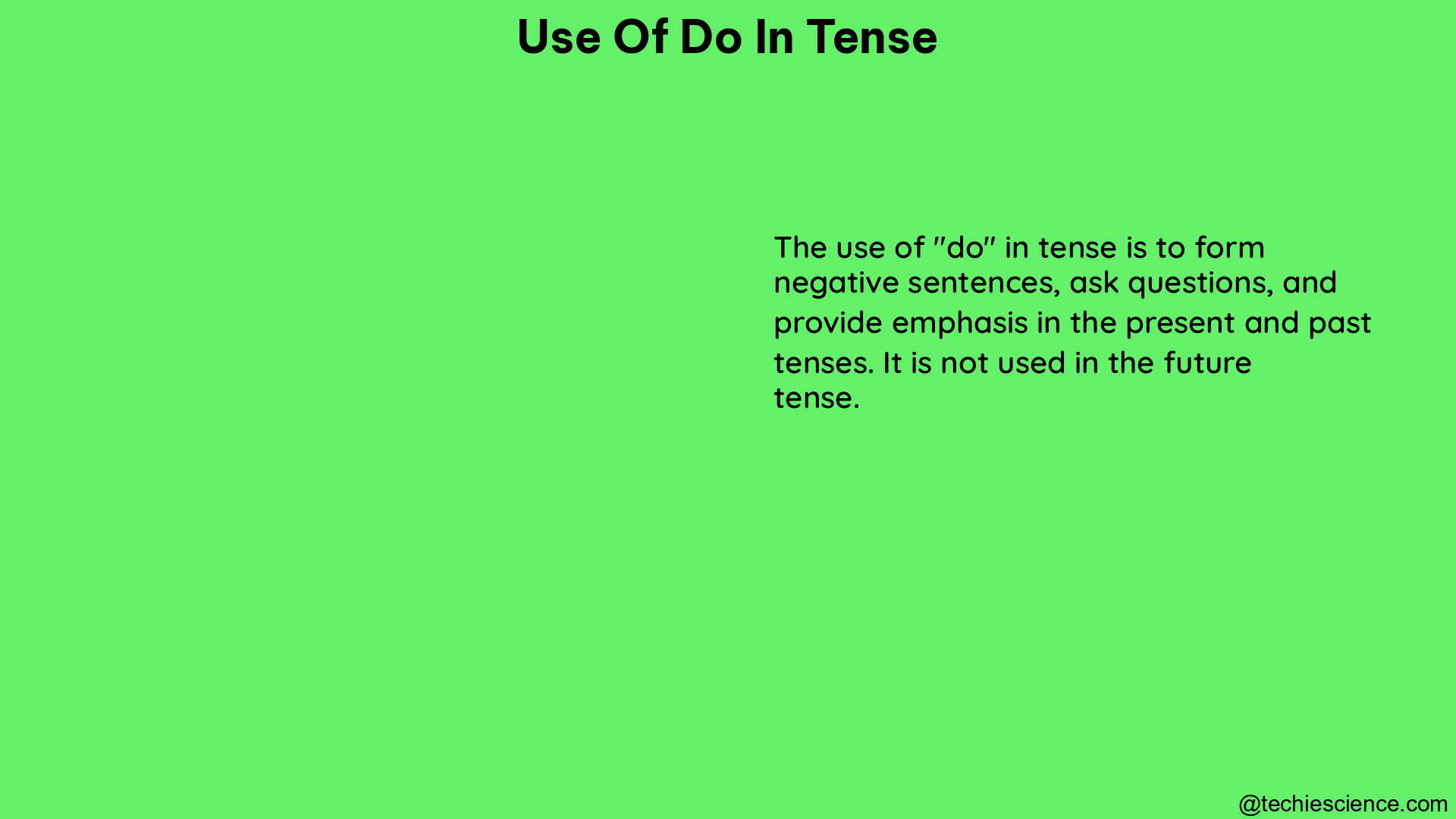 use of do in tense