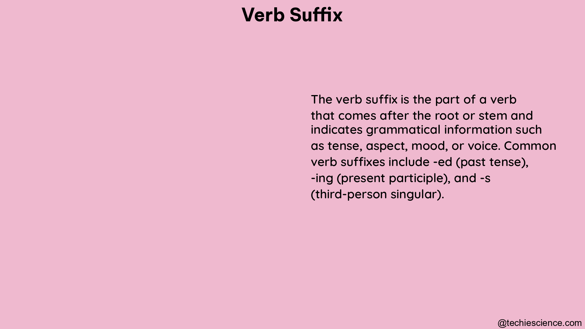 verb suffix