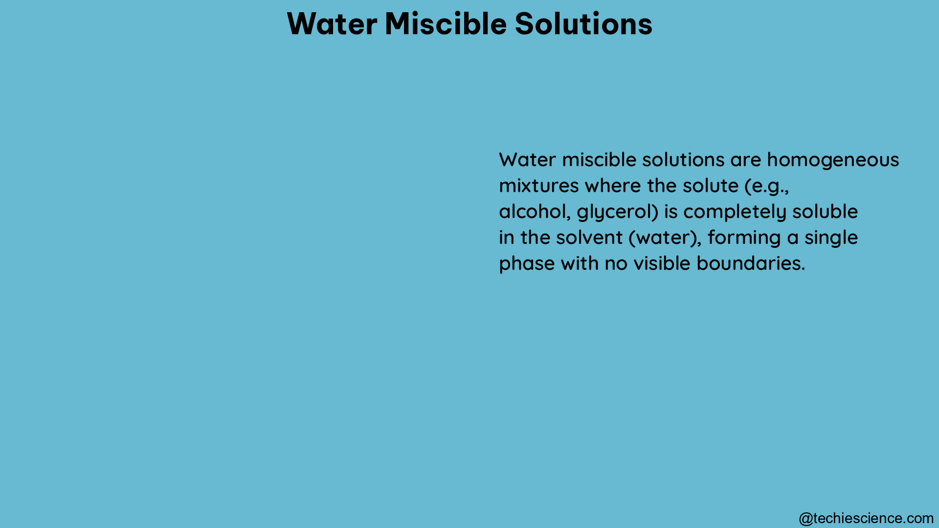 water miscible solutions