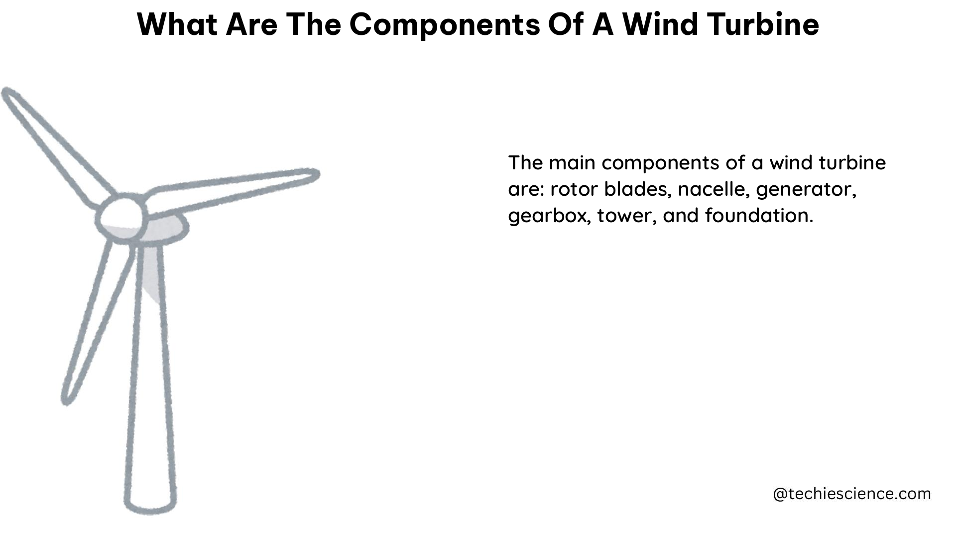 what are the components of a wind turbine