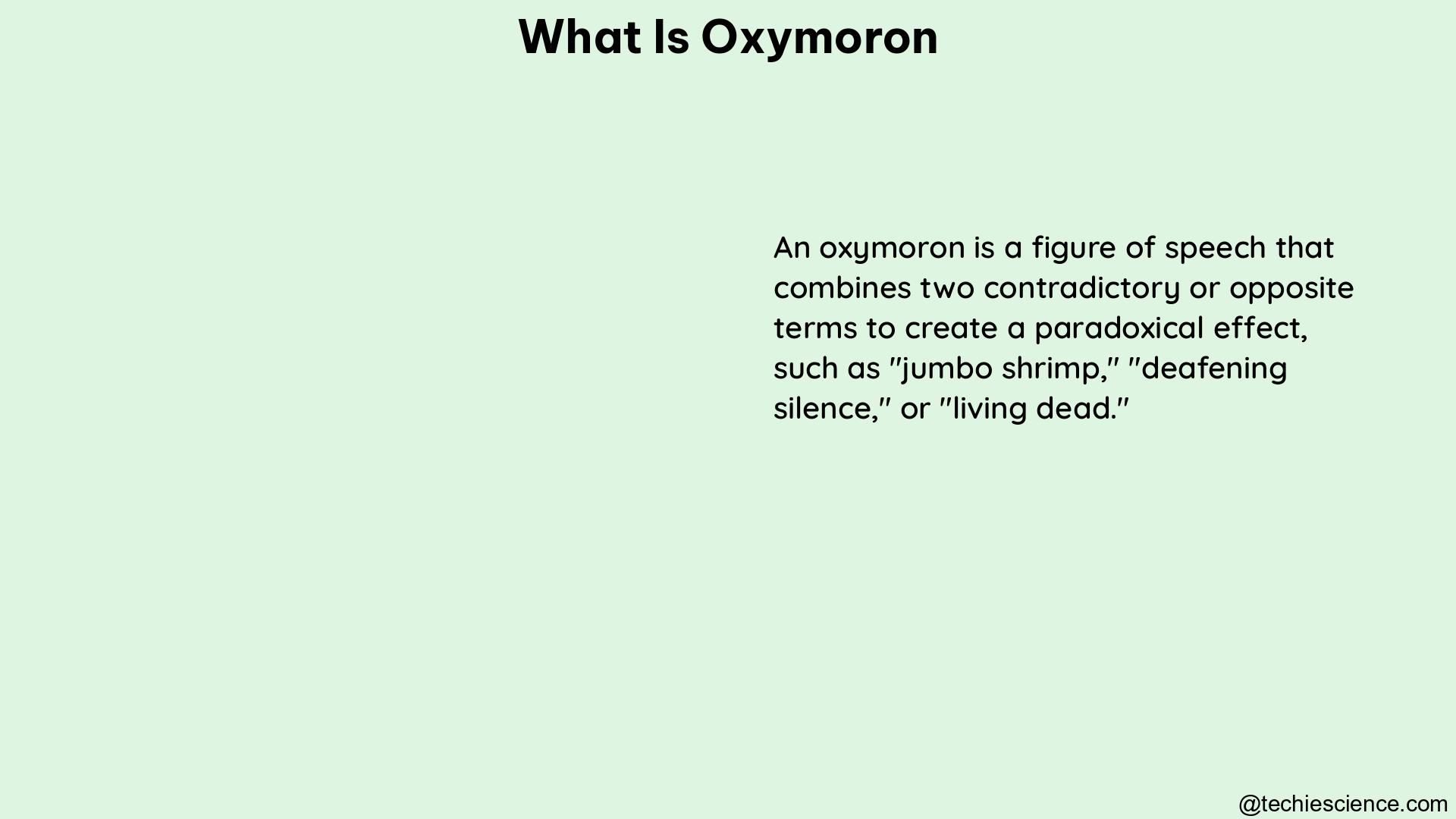 what is oxymoron 1