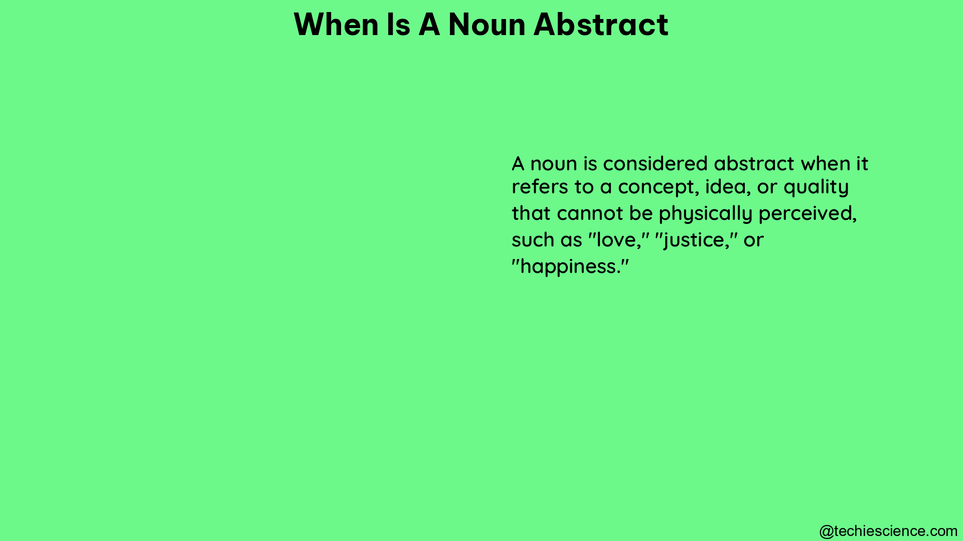 when is a noun abstract