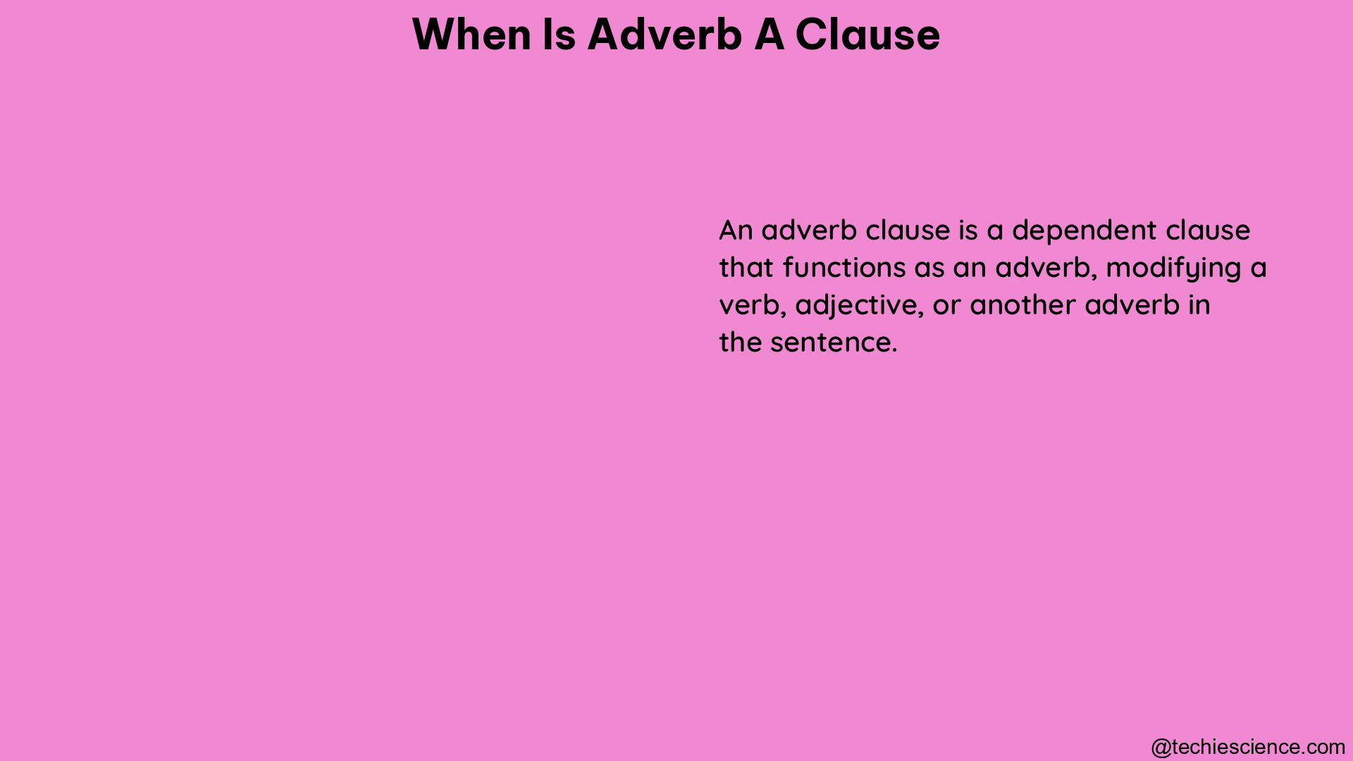 when is adverb a clause