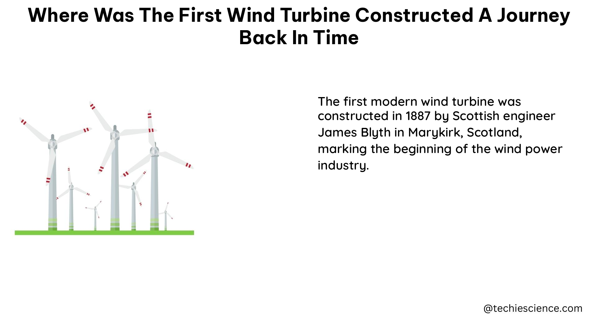 where was the first wind turbine constructed a journey back in time