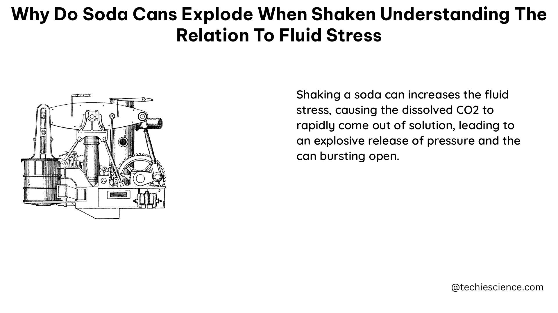 why do soda cans explode when shaken understanding the relation to fluid stress