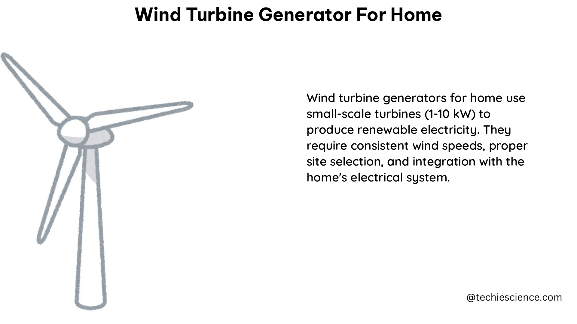 wind turbine generator for home