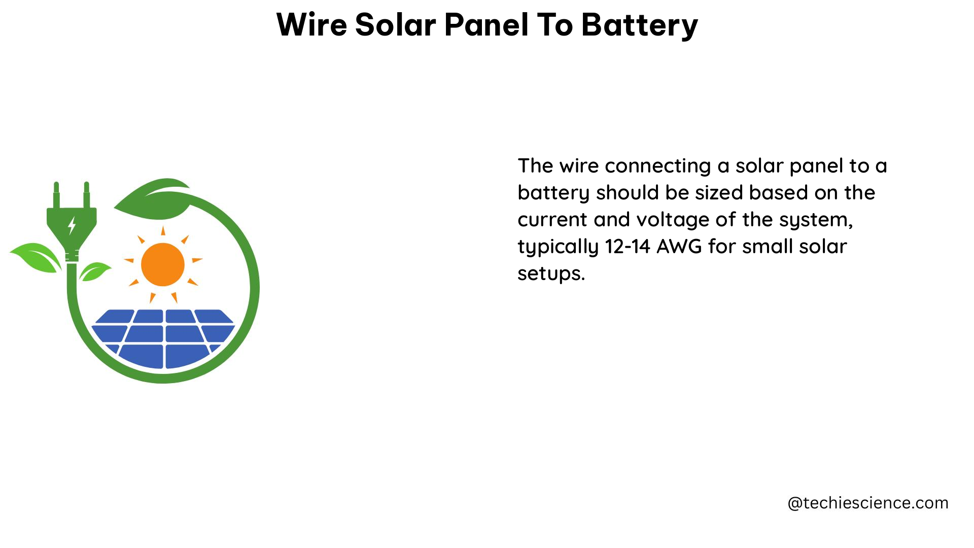 wire solar panel to battery